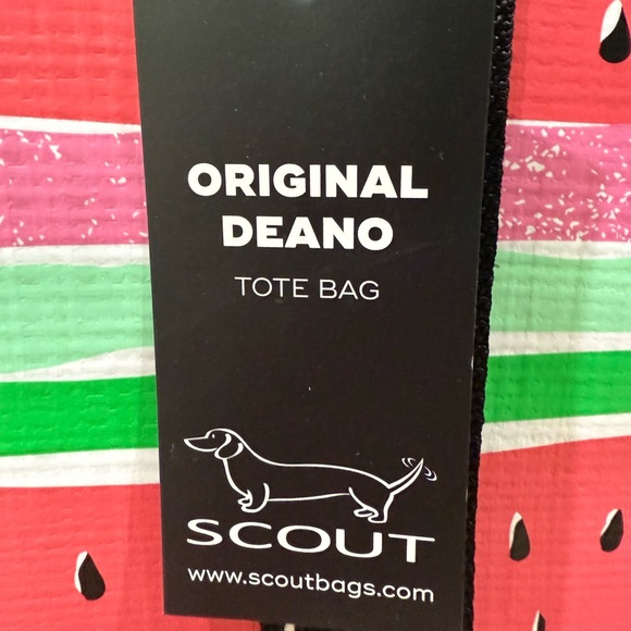 Scout Original Deano in Melondramatic pattern large tote bag. - Picture 6 of 9